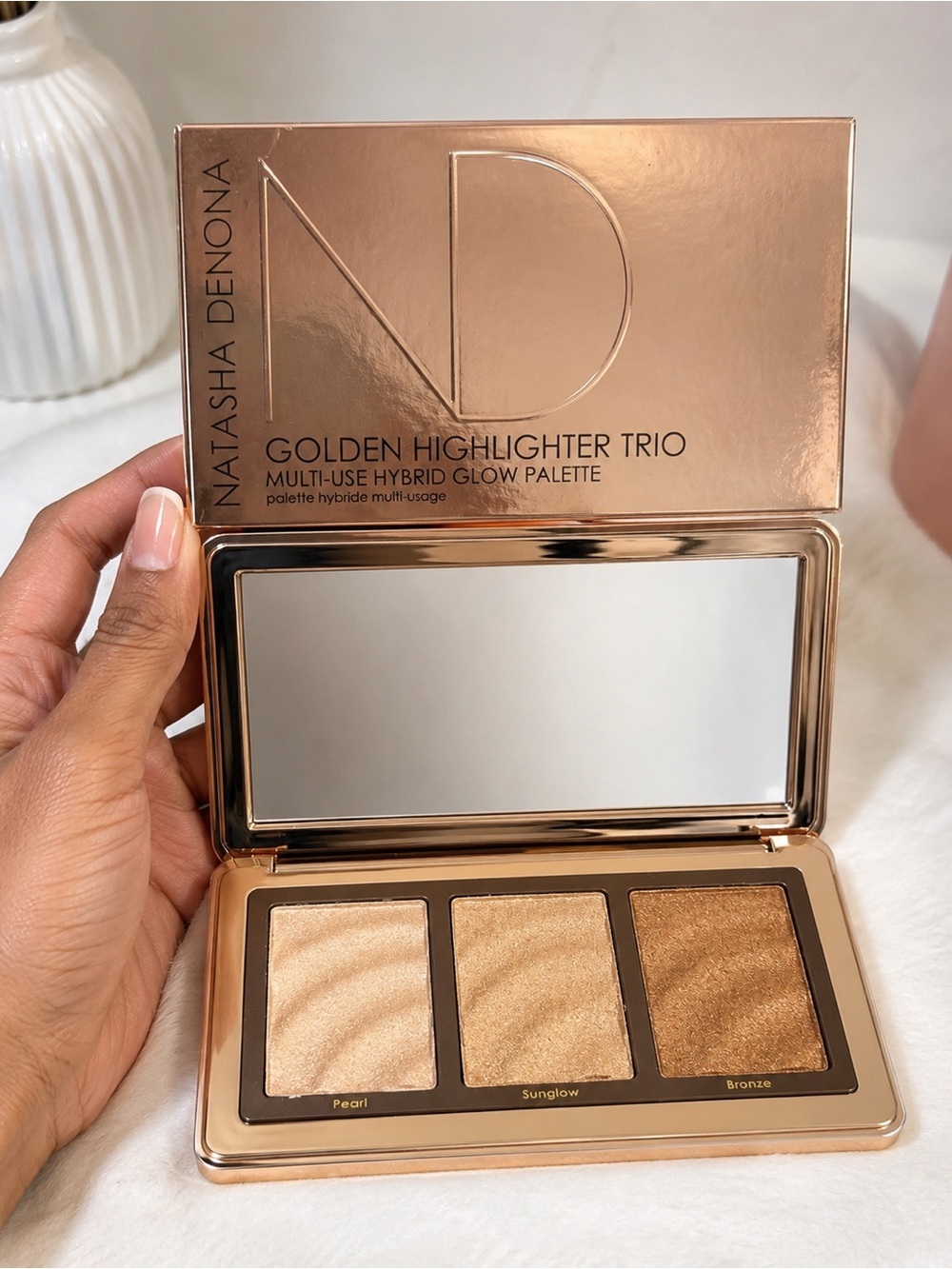 Natasha Denona Golden Highlighter Trio Palette NEW Sealed